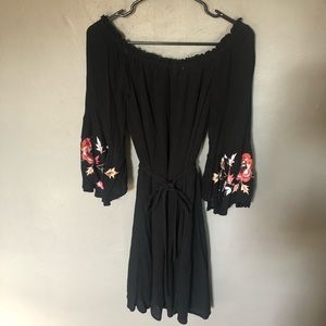 Off the Shoulder Bell Sleeve Dress